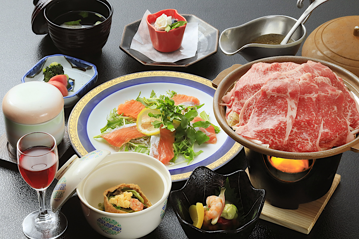 飛騨牛の鉄板焼き 1